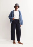 Armedangels Damen Hose BARREL LEG TWILL PANTS night sky