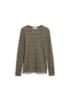 Armedangels Damen Longsleeve Einiaara stripes amberwood-midnight reef