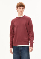 Armedangels Herren Sweatshirt Loukaa knit velvet ember