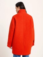 Lanius Damen Mantel Boucle Mantel GOTS fire