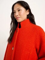 Lanius Damen Mantel Boucle Mantel GOTS fire