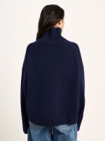 Lanius Damen Pullover Oversize GOTS midnight
