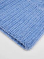 Lanius Damen Mütze GOTS light blue melange