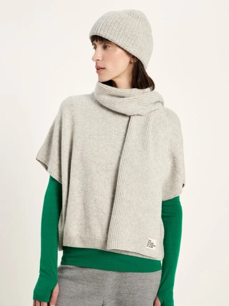 Lanius Damen Mütze GOTS grey melange