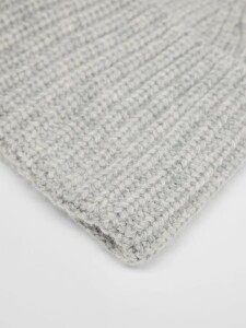 Lanius Damen Mütze GOTS grey melange