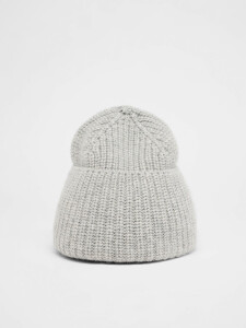 Lanius Damen Mütze GOTS grey melange