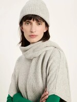Lanius Damen Mütze GOTS grey melange