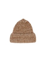 Lanius Damen Mütze Strickmütze GOTS brown / off white