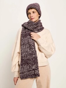 Lanius Damen Mütze Strickmütze GOTS bordeaux /...