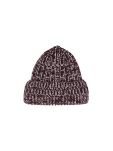 Lanius Damen Mütze Strickmütze GOTS bordeaux / off white