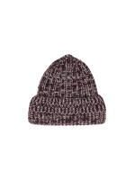 Lanius Damen Mütze Strickmütze GOTS bordeaux / off white