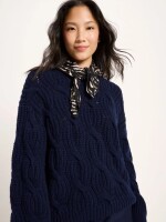 Lanius Tuch print animal stripes rose
