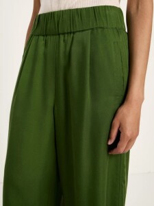 Lanius Damen Hose mit weitem Bein garden green