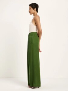 Lanius Damen Hose mit weitem Bein garden green