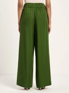 Lanius Damen Hose mit weitem Bein garden green