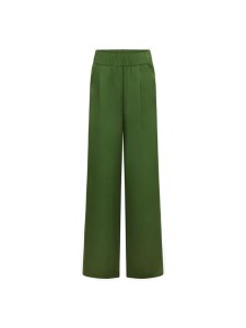 Lanius Damen Hose mit weitem Bein garden green