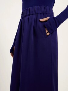 Lanius Damen Hose mit weitem Bein violet