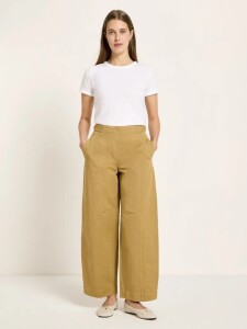 Lanius Damen Hose mit Barrel Leg OCS khaki