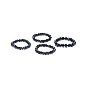 Phoenix Import Ring schwarzer Turmalin elastisch 12562