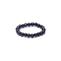 Phoenix Import Ring schwarzer Turmalin elastisch 12562