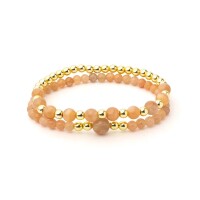 Phoenix Import Armband 12726 Sonnenstein & Hämatit Set von 2
