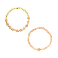 Phoenix Import Armband 12726 Sonnenstein & Hämatit Set von 2