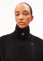 Armedangels Damen Mantel WOOL DOUBLE-BREASTED COAT black