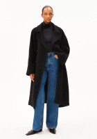 Armedangels Damen Mantel WOOL DOUBLE-BREASTED COAT black
