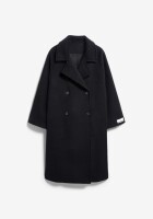 Armedangels Damen Mantel WOOL DOUBLE-BREASTED COAT black