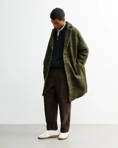 Rotholz Unisex Mantel Formal Coat grün