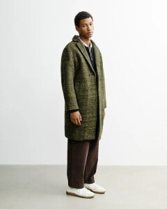 Rotholz Unisex Mantel Formal Coat grün