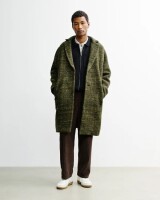 Rotholz Unisex Mantel Formal Coat grün