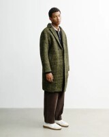 Rotholz Unisex Mantel Formal Coat grün