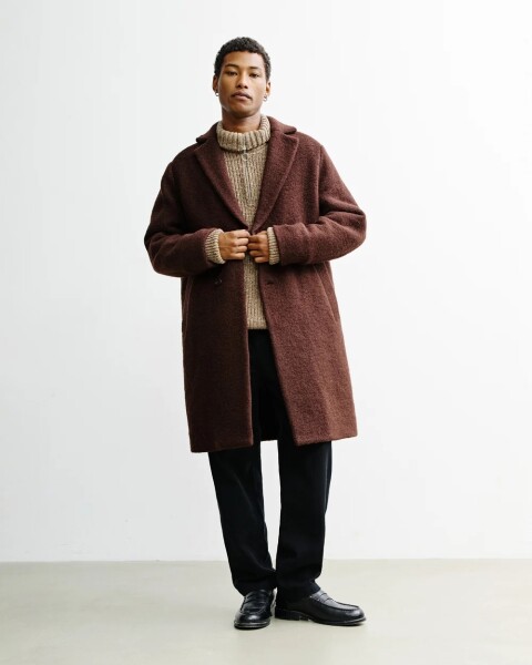 Rotholz Unisex Mantel Formal Coat braun