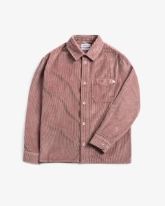 Rotholz Herren Hemd Cord Casual Washed Pink