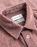 Rotholz Herren Hemd Cord Casual Washed Pink