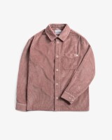 Rotholz Herren Hemd Cord Casual Washed Pink