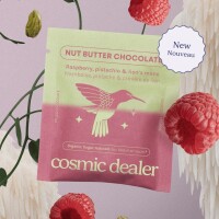Cosmic Dealer Schokolade - Double layer: Raspberry & Pistachio 20g