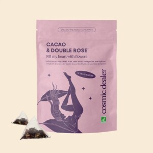 Cosmic Dealer Tee - Ceremonial Cacao & Double Rose...