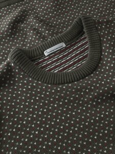 KnowledgeCotton Herren Pullover 1080081 Jacquard Crew...