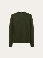 KnowledgeCotton Herren Longsleeve Slub Longsleeve Forest Night