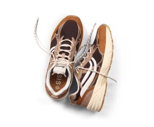 Genesis Footwear Herren Schuhe G-Eco 99 Spotted Sole Cognac/Beige/D.Grey