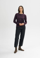 Mela Damen Cardigan Nameen Elderberry Melange