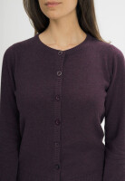 Mela Damen Cardigan Nameen Elderberry Melange
