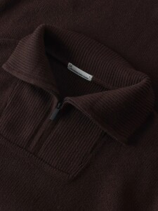 KnowledgeCotton Herren Pullover 1080046 merino half zip...