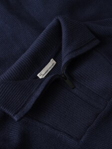 KnowledgeCotton Herren Pullover 1080046 merino half zip...