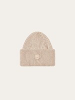 KnowledgeCotton UNISEX Mütze 2210005 big rib beanie Nature Melange