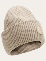 KnowledgeCotton UNISEX Mütze 2210005 big rib beanie Nature Melange