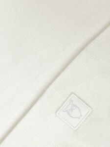 KnowledgeCotton UNISEX Mütze Merino Double Layer Badge Beanie 4210022 Egret