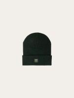 KnowledgeCotton UNISEX Mütze Merino Double Layer Badge Beanie 4210022 Forrest Night